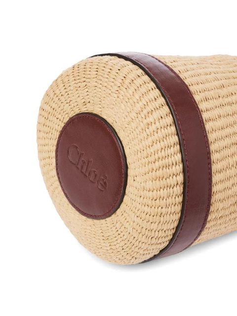 Chloé woven drawstring cross body bag - Neutrals