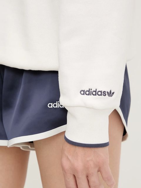 adidas Originals bluza bawełniana Graphic Sweat damska kolor biały z nadrukiem JC7769