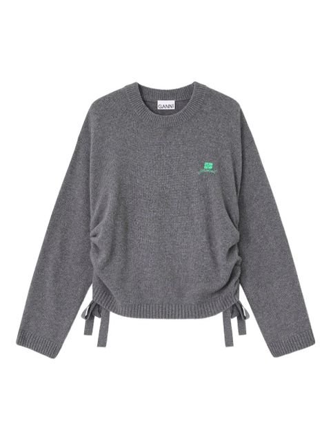 GANNI drawstring sweater - Grey - zdjęcie produktu nr 1