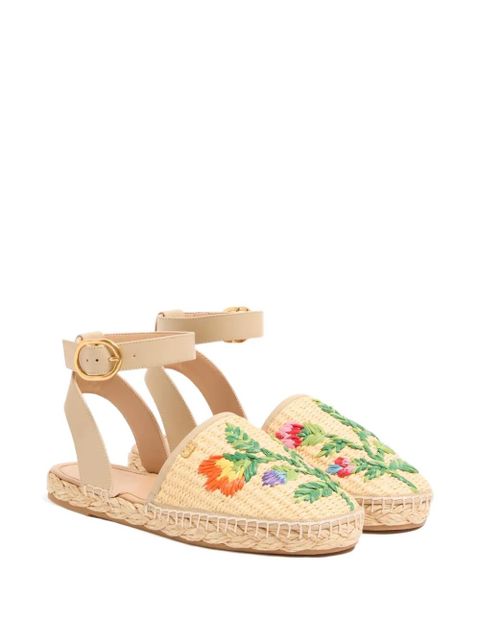 Valentino Garavani Bribri floral-embroidered espadrille - Neutrals - zdjęcie produktu nr 2