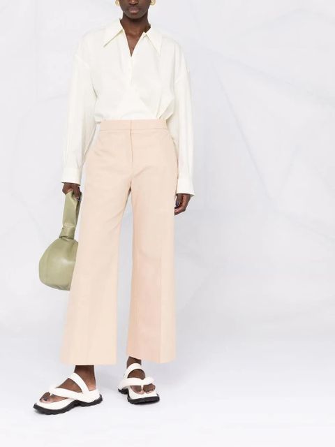 Jil Sander straight-leg cotton trousers - Neutrals