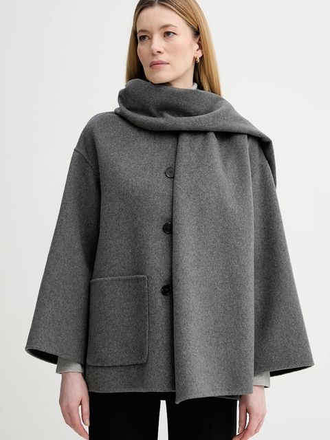 Marc O'Polo płaszcz z dodatkiem wełny - zdjęcie produktu nr 1