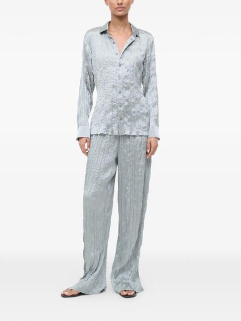 STAUD Nami pleated trousers - Silver - zdjęcie produktu nr 2
