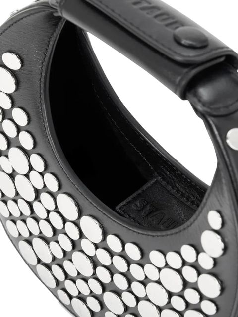 STAUD Goodnight Moon studded shoulder bag - Black