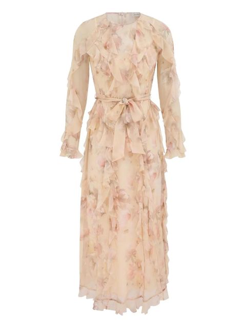 ZIMMERMANN Hypnotic Frill ruffled maxi dress - Neutrals - zdjęcie produktu nr 1
