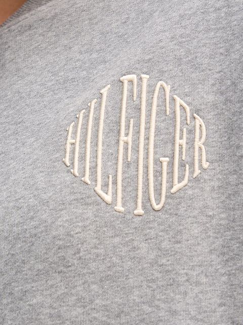 Tommy Hilfiger bluza damska kolor szary z aplikacją WW0WW47847