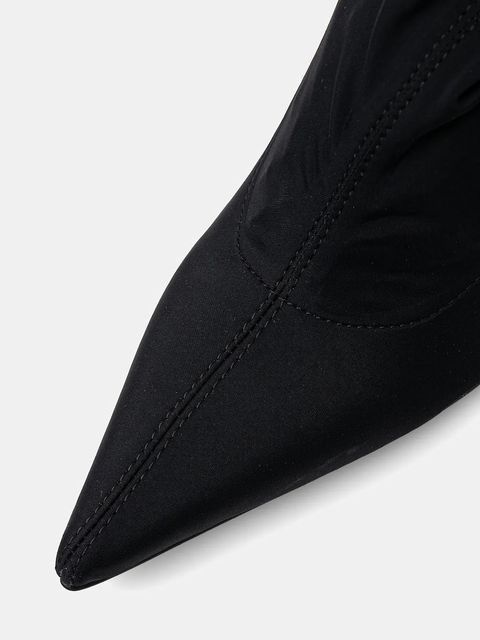 Patrizia Pepe kozaki damskie kolor czarny na szpilce 8Y0127 J346 K103