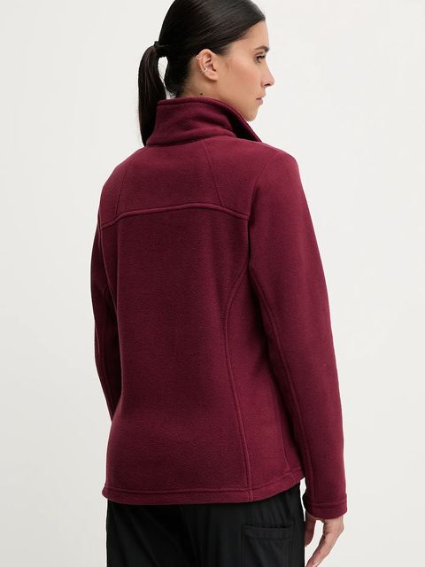 Columbia bluza sportowa Fast Trek II kolor bordowy gładka 1465351