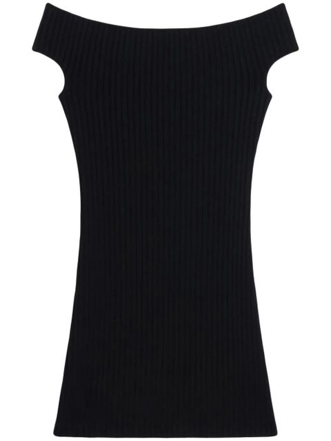 AMI Paris off-shoulder mini dress - Black - zdjęcie produktu nr 1