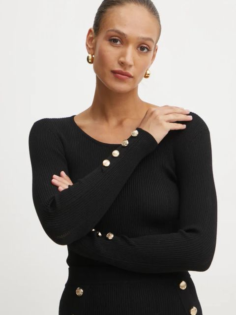 Marciano Guess sweter GRACE damski kolor czarny lekki 5RGR26 5810Z