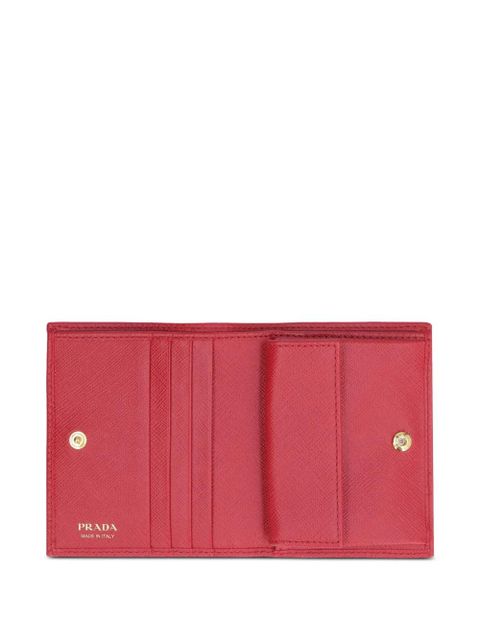 Prada small Saffiano leather wallet - Red