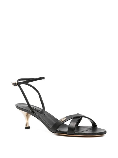 Casadei Jane crossover-strap buckle-fastening sandals - Black - zdjęcie produktu nr 2