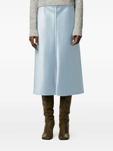 AMI Paris raw-edge midi skirt - Blue - zdjęcie produktu nr 2