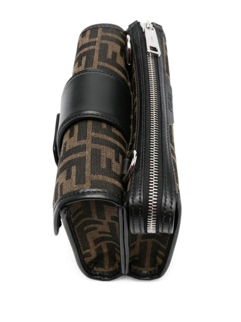 FENDI Double Baguette cross body bag - Brown