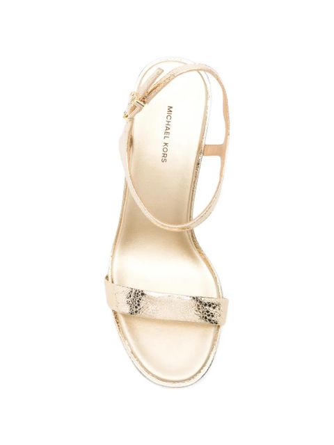 Michael Kors Ivy crystal-embellished sandals - Gold