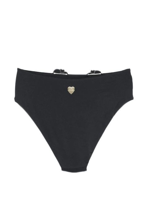 TWINSET floral-embroidered bikini bottoms - Black