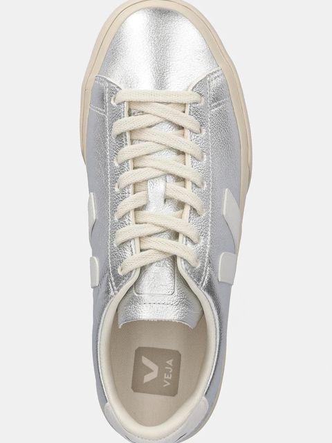 Veja sneakersy skórzane Campo kolor srebrny CP0502684A