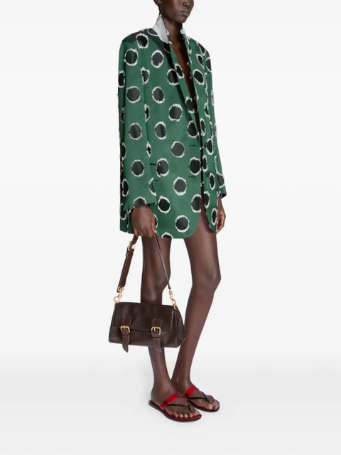 DRIES VAN NOTEN buckle leather shoulder bag - Brown - zdjęcie produktu nr 2