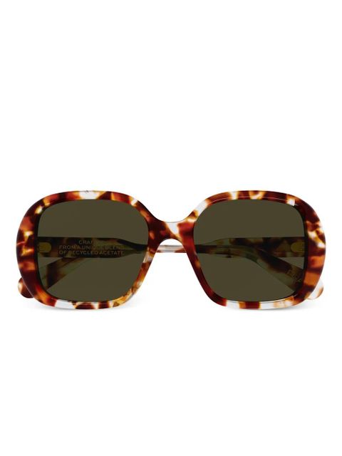 Chloé Eyewear round frame sunglasses - Brown - zdjęcie produktu nr 1