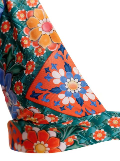 Agua By Agua Bendita Laurie floral-print bikini top - Green - zdjęcie produktu nr 2