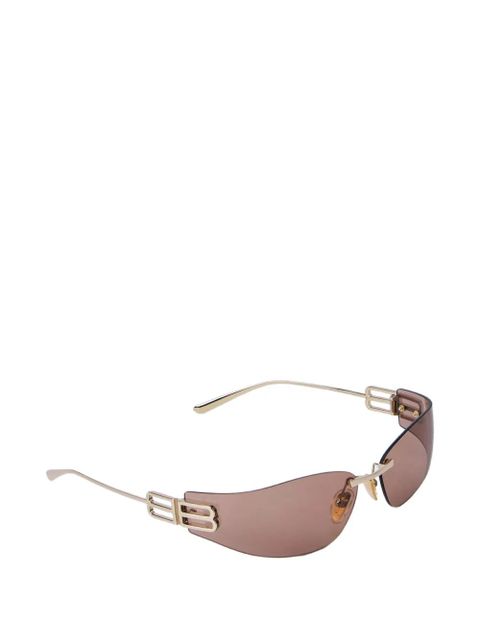 Balenciaga Eyewear Gossip geometric-frame sunglasses - Gold - zdjęcie produktu nr 2