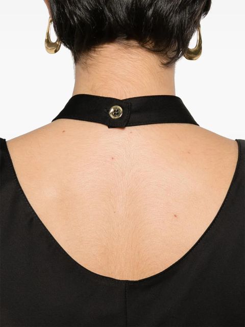 PINKO ruched-detail midi dress - Black