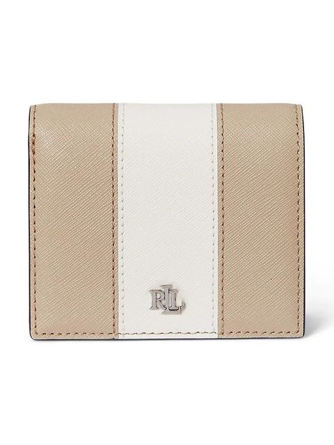 Lauren Ralph Lauren portfel skórzany damski kolor beżowy 432974514 - zdjęcie produktu nr 1