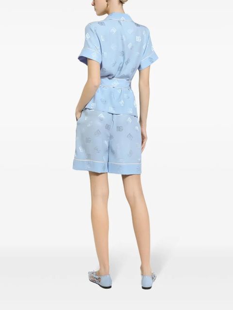 Dolce & Gabbana DNA logo-print shorts - Blue