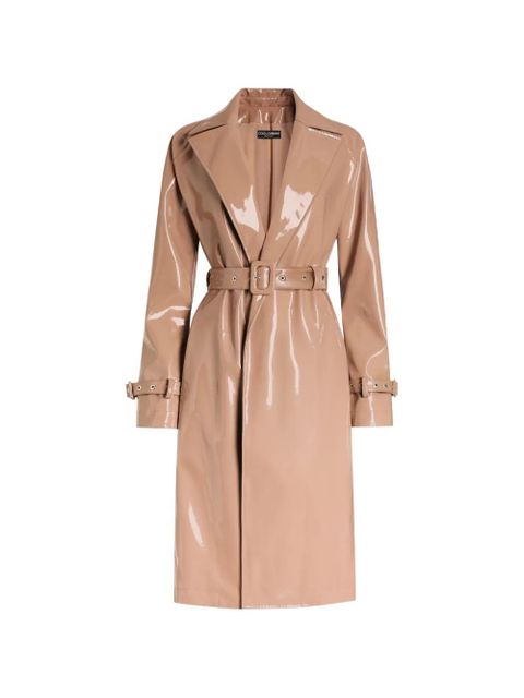 Dolce & Gabbana belted trench coat - Brown - zdjęcie produktu nr 1