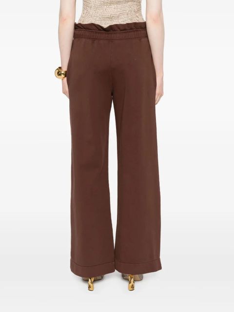 JW Anderson gathered-waist track pants - Brown