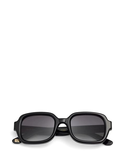 GANNI x Ace & Tate Twiggy rectangle-frame sunglasses - Black