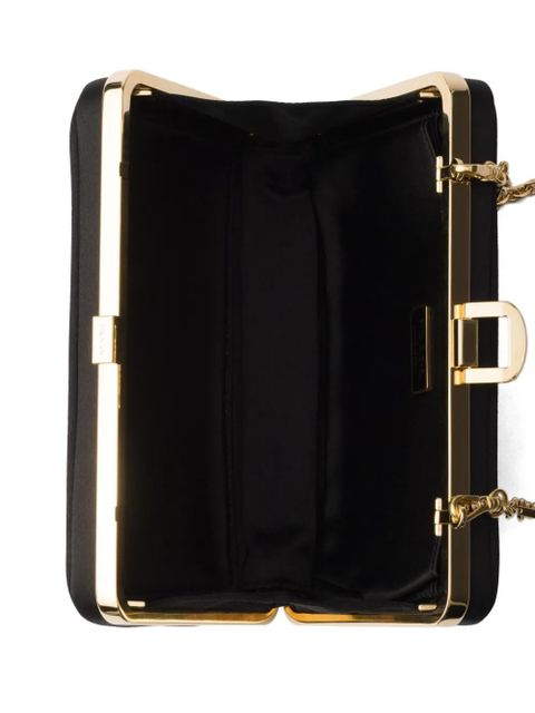 Prada satin mini-clutch with shoulder strap - Black
