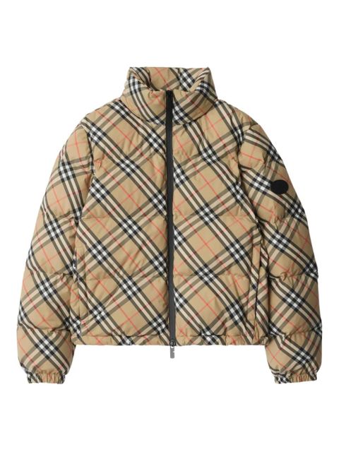 Burberry Vintage Check-pattern puffer jacket - Neutrals - zdjęcie produktu nr 1