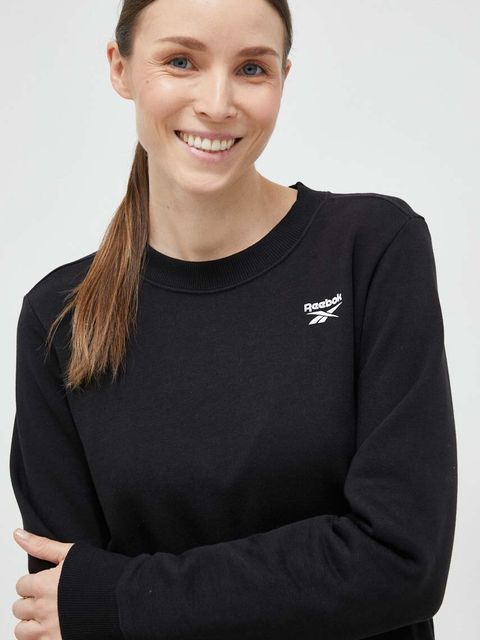 Reebok bluza damska kolor czarny gładka H54761.100012552
