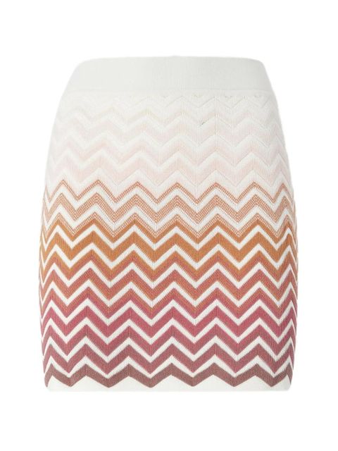 Missoni chevron-pattern mini skirt - Neutrals - zdjęcie produktu nr 1