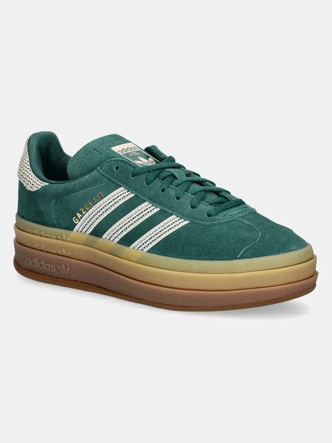 adidas Originals sneakersy zamszowe Gazelle Bold W kolor zielony JS3358 - zdjęcie produktu nr 1