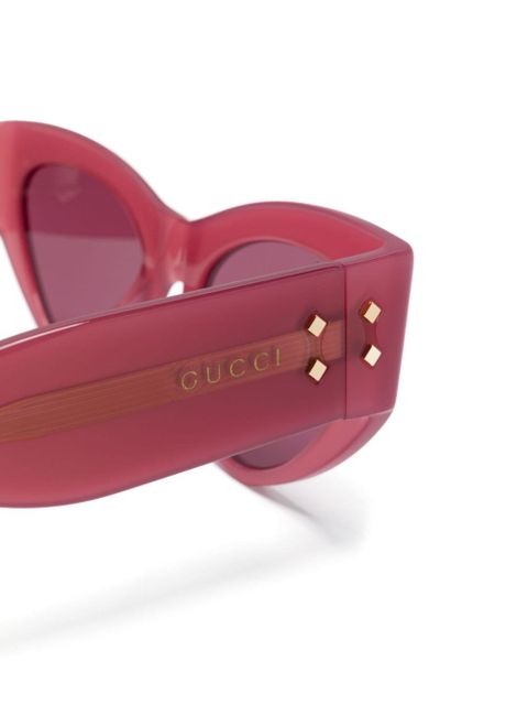 Gucci Eyewear cat-eye sunglasses - Pink - zdjęcie produktu nr 2