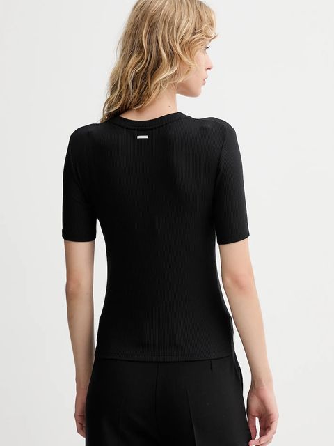 Calvin Klein t-shirt damski kolor czarny LV044D246G