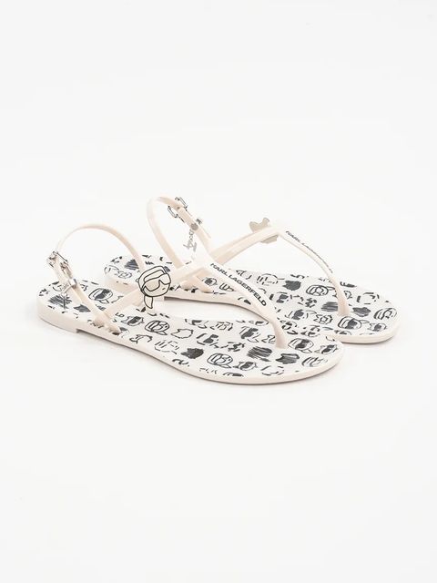 Karl Lagerfeld sandały JELLY NFT damskie kolor beżowy KL80002G - zdjęcie produktu nr 2