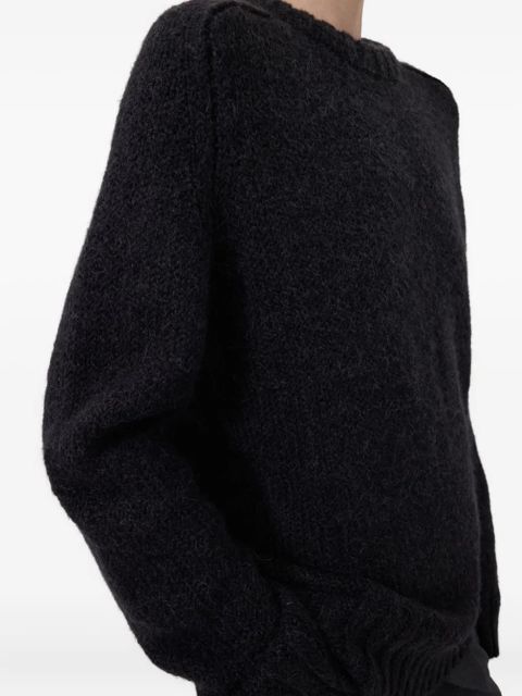 LouLou de Saison Jesse drop-shoulder ribbed sweater - Black