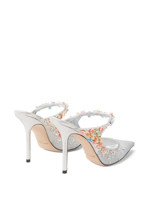 Jimmy Choo 100mm Bing Daisy pumps - Silver