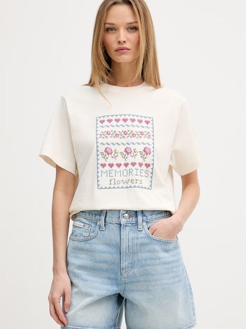 United Colors of Benetton T-shirt damski bawełniany - zdjęcie produktu nr 1