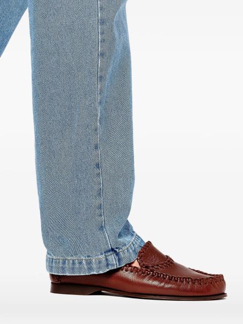 Hereu Sastre Supple Shiny leather loafers - Brown