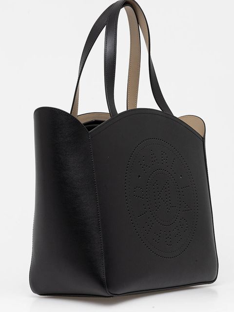 Karl Lagerfeld torebka skórzana kolor czarny A1W30060