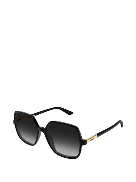 Chloé Eyewear oversized geometric-frame sunglasses - Black - zdjęcie produktu nr 2