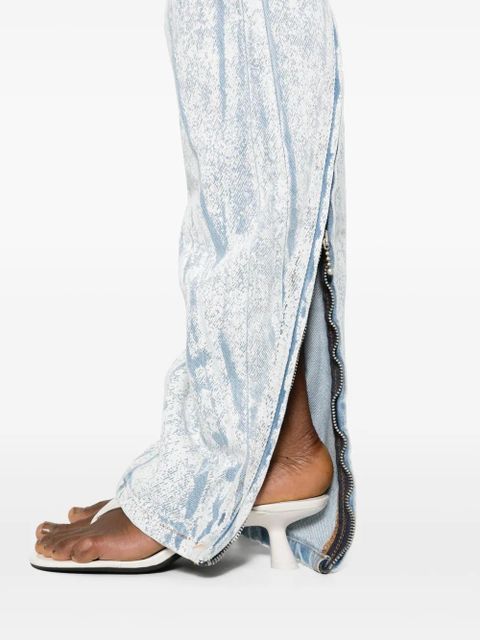 Acne Studios low-rise tapered-leg jeans - Blue