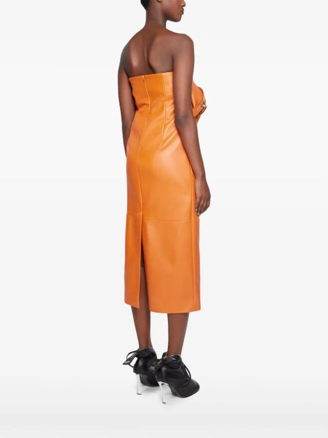 Acne Studios leather dress - Orange