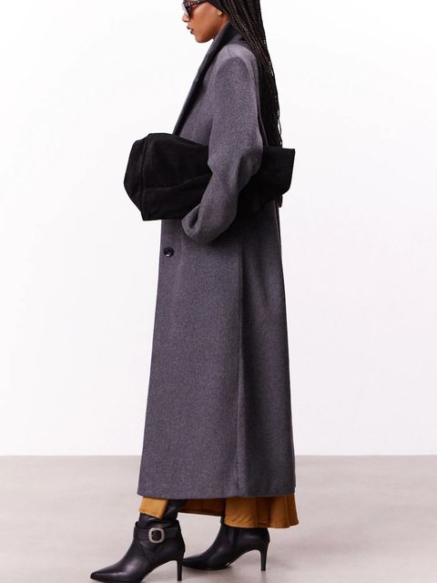 Answear Lab płaszcz damski kolor szary przejściowy - zdjęcie produktu nr 1