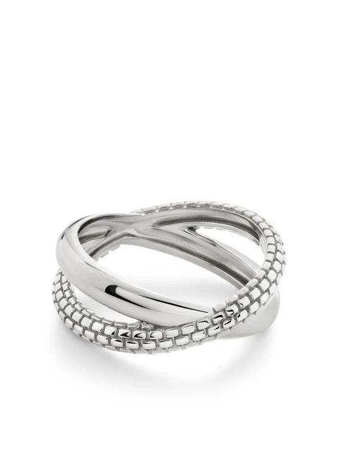 Monica Vinader Heirloom Crossover ring - Silver - zdjęcie produktu nr 2