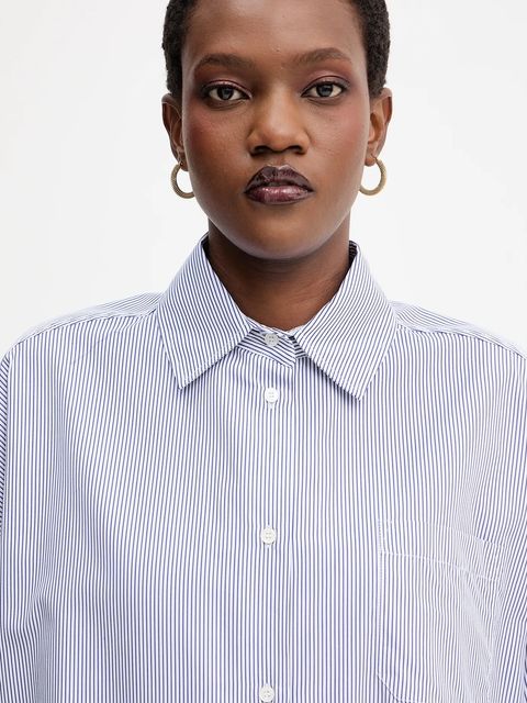 Weekend Max Mara koszula bawełniana ARTURO damska kolor granatowy relaxed z kołnierzykiem klasycznym 2525116042600